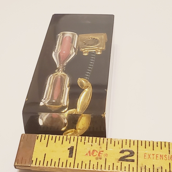 Hourglass Telephone Timer Great for Keeping Conversations Short Resin - Picture 5 of 5